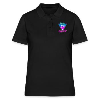Teacher off duty Lehrerin außer Dienst Lehrer - Frauen Polo Shirt - Schwarz - Vorne - Ailine (174cm)
