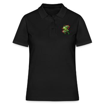 Boxe sauterelle - Polo Femme - noir - Devant - Ailine (174cm)
