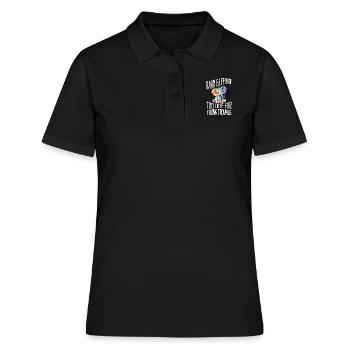 The cute rascals baby elephants in nature - Women's Polo Shirt - black - Front - Ailine (174cm)