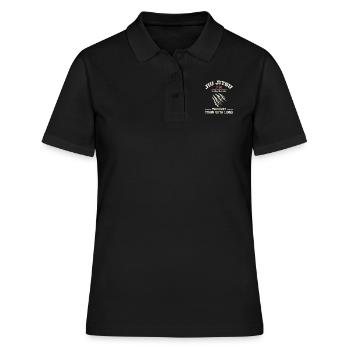 BJJ Pour être un lion, vous devez Trai | JiuJitsu brésilien - Polo Femme - noir - Devant - Ailine (174cm)