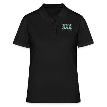 J’ai mis le She in Shenanigans St Patrick’s Day - Polo Femme - noir - Devant - Ailine (174cm)