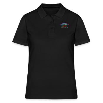 Autisten Spruch Das Richtige tun Bewusstsein - Frauen Polo Shirt - Schwarz - Vorne - Ailine (174cm)