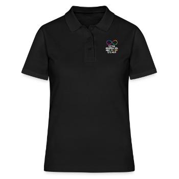 Autisten ADHS ADHD Autismus Jugendliche - Frauen Polo Shirt - Schwarz - Vorne - Ailine (174cm)