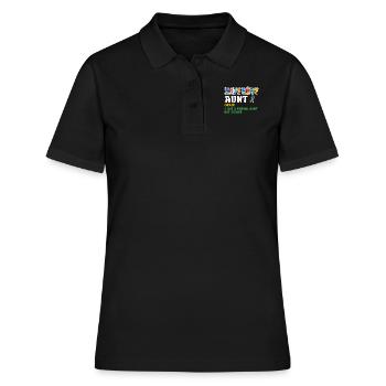 Sensibilisation à l’autisme Tante enfant autiste - Polo Femme - noir - Devant - Ailine (174cm)