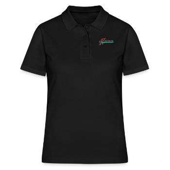Conscience autistique Neurodiversité Autisme - Polo Femme - noir - Devant - Ailine (174cm)