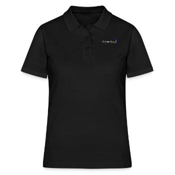 Down Syndrome Awareness Loop extra - Women's Polo Shirt - black - Front - Ailine (174cm)