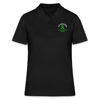 Mentale Gesundheit fördern Fight the Stigma - Frauen Polo Shirt - Schwarz - Vorne - Ailine (174cm)