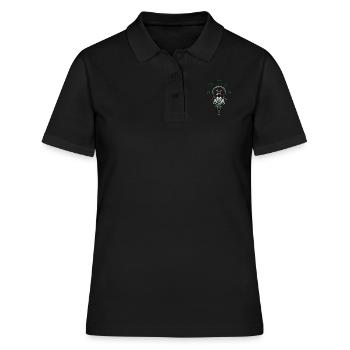 Keltischer Vikinger Vegvisir Kompass Wikinger - Frauen Polo Shirt - Schwarz - Vorne - Ailine (174cm)