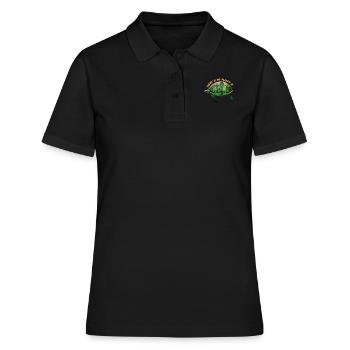 There is no Planet B Earth Day Mission Erde - Women's Polo Shirt - black - Front - Ailine (174cm)