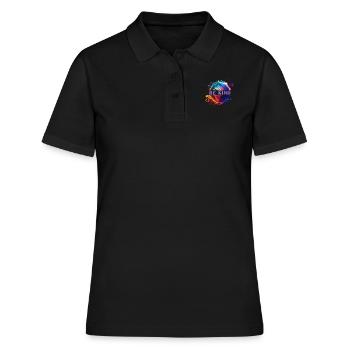 Be Child with Mother Earth Environmental Protection Nature - Women's Polo Shirt - black - Front - Ailine (174cm)