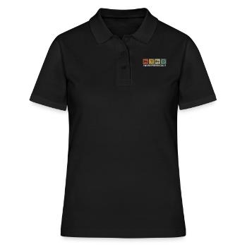 Retired I Work Periodically Chemistry - Women's Polo Shirt - black - Front - Ailine (174cm)