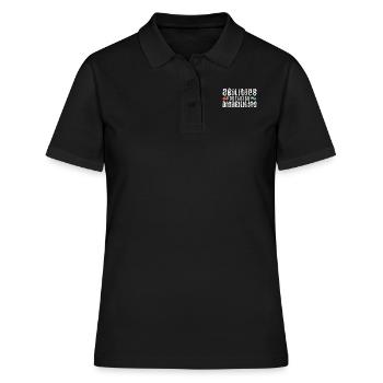Sensibilisation à l’autisme - les compétences prédominent - Polo Femme - noir - Devant - Ailine (174cm)