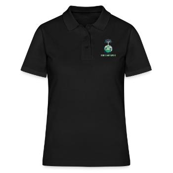 Il n’y a pas de Planète B Earth Day Mission Erde - Polo Femme - noir - Devant - Ailine (174cm)