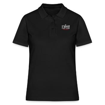 Directeur régional Mon équipe Fun Job Leadership - Polo Femme - noir - Devant - Ailine (174cm)