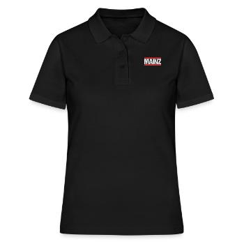 Mainzerin Mainzer Mainz - Frauen Polo Shirt - Schwarz - Vorne - Ailine (174cm)