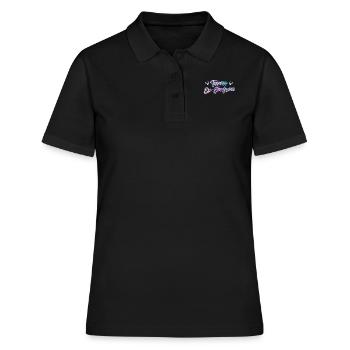 Scheidungsparty Ex Frau glücklich geschieden - Frauen Polo Shirt - Schwarz - Vorne - Ailine (174cm)