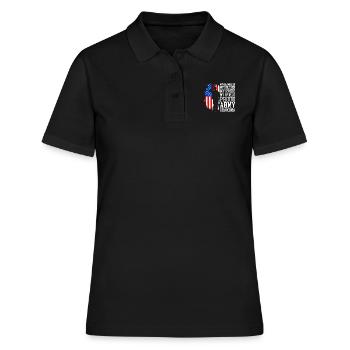 Proud Granny USA Soldiers America Military Patriots - Polo Femme - noir - Devant - Ailine (174cm)
