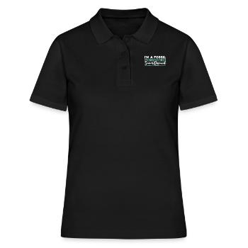 Rentner Rente Fossil - Frauen Polo Shirt - Schwarz - Vorne - Ailine (174cm)