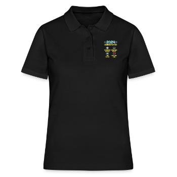 Bald Papa 2024 werdenden Mutter 2024 Baby - Frauen Polo Shirt - Schwarz - Vorne - Ailine (174cm)