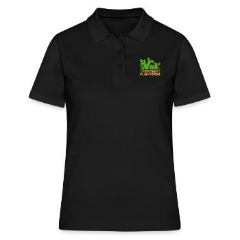Kakteen Flüsterer Kaktusliebhaber Sukkulenten - Frauen Polo Shirt - Schwarz - Vorne - Ailine (174cm)