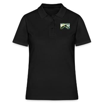 Watzmann Bergfan klettern Bergsteiger Wanderer - Frauen Polo Shirt - Schwarz - Vorne - Ailine (174cm)