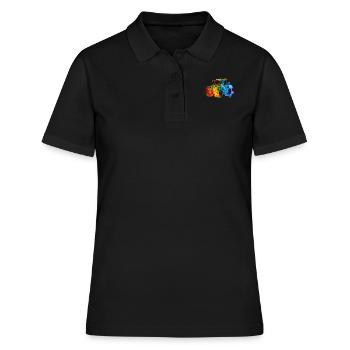 Splash Traktor - Frauen Polo Shirt - Schwarz - Vorne - Ailine (174cm)