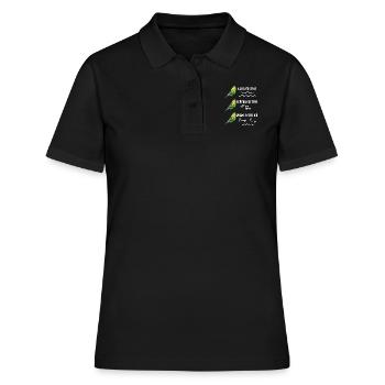 Wellensittich Teilchensittich Quantensittich - Frauen Polo Shirt - Schwarz - Vorne - Ailine (174cm)