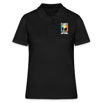 Alle verrückt hier komm Kuh wir gehen - Frauen Polo Shirt - Schwarz - Vorne - Ailine (174cm)