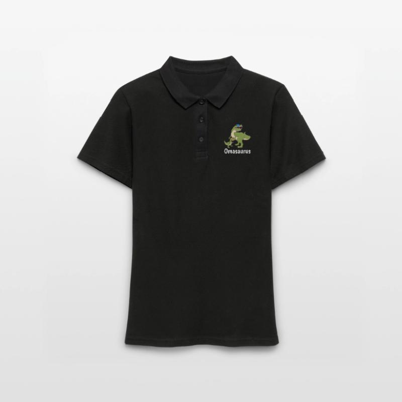 Omasaurus Muttertag Großmutter Dinosaurier Frauen Polo Shirt