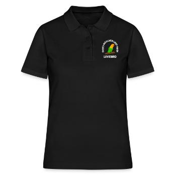 Dieses Mädchen liebt ihren Lovebird Girls - Frauen Polo Shirt - Schwarz - Vorne - Ailine (174cm)