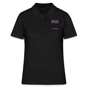 Scheidungsparty Gästebuch Ich war Dabei Scheidung - Frauen Polo Shirt - Schwarz - Vorne - Ailine (174cm)