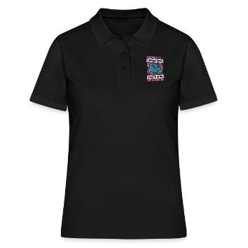 Roller Roller Roller - Polo Femme - noir - Devant - Ailine (174cm)