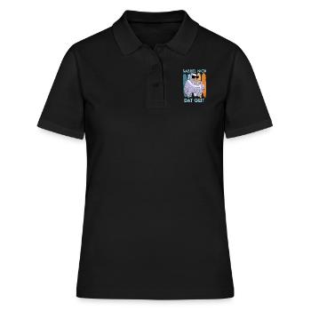 Möwe cool Sabbel nich Dat Geit Möwen Vogelfreund - Frauen Polo Shirt - Schwarz - Vorne - Ailine (174cm)