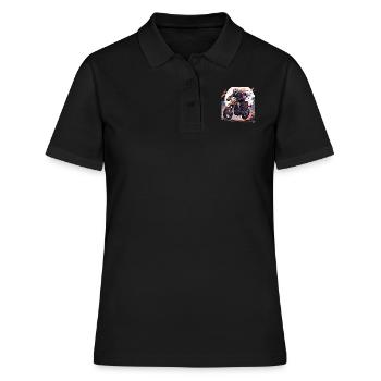Skull Skull Motocross Dirt Bike - Polo Femme - noir - Devant - Ailine (174cm)