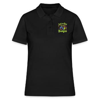 Just a Girl Who Loves Budgies Girls - Women's Polo Shirt - black - Front - Ailine (174cm)
