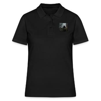 Pandas réaliste Panda Panda géant - Polo Femme - noir - Devant - Ailine (174cm)