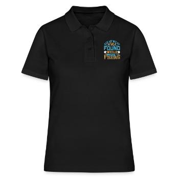Magnetangler Ask me what I found Magnet fishing - Frauen Polo Shirt - Schwarz - Vorne - Ailine (174cm)