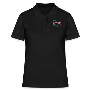 Parapente Meilleure fille de parapente jamais - Polo Femme - noir - Devant - Ailine (174cm)