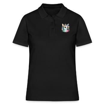 Chihuahua | Colourful Rainbow LGBTQ Unicorn - Women's Polo Shirt - black - Front - Ailine (174cm)