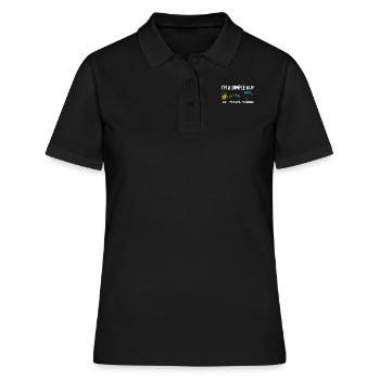 Paragliding Shirt I ́m a Simple Guy Bergsport - Women's Polo Shirt - black - Front - Ailine (174cm)