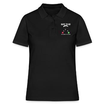 Paragliding must Go, the thermals are calling - Women's Polo Shirt - black - Front - Ailine (174cm)