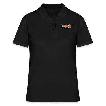 Speichern Sie die Handbücher Real Car Manual Stick Handbuch - Frauen Polo Shirt - Schwarz - Vorne - Ailine (174cm)