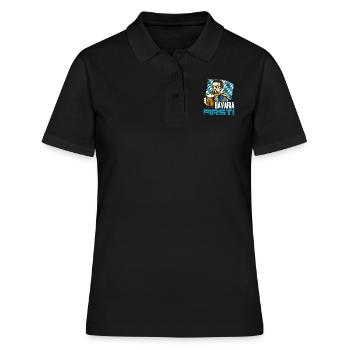 Bavaria First King Ludwig Free State of Bavaria - Women's Polo Shirt - black - Front - Ailine (174cm)