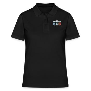 Snowboard Mein Perfekter Tag Kaffee Snowboarden - Frauen Polo Shirt - Schwarz - Vorne - Ailine (174cm)