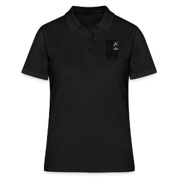 Emo Wonderland Where Sadness Meets Santa Emocore - Frauen Polo Shirt - Schwarz - Vorne - Ailine (174cm)