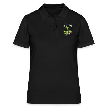 Perroquet Quaker qualifié Maman - Polo Femme - noir - Devant - Ailine (174cm)