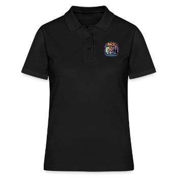 Retour aux années 90 90 90 90 90 90 Fête 90 Années 90 - Polo Femme - noir - Devant - Ailine (174cm)