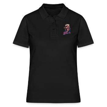 Strahlen Sie Strahlend Diva - Frauen Polo Shirt - Schwarz - Vorne - Ailine (174cm)