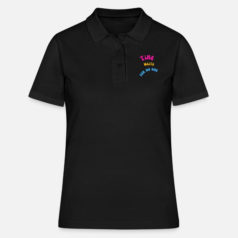 Time - Women's Polo Shirt - black