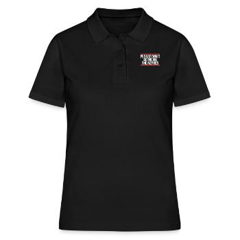 S’il te plaît, ne me tape pas sur les nerfs Denglisch - Polo Femme - noir - Devant - Ailine (174cm)
